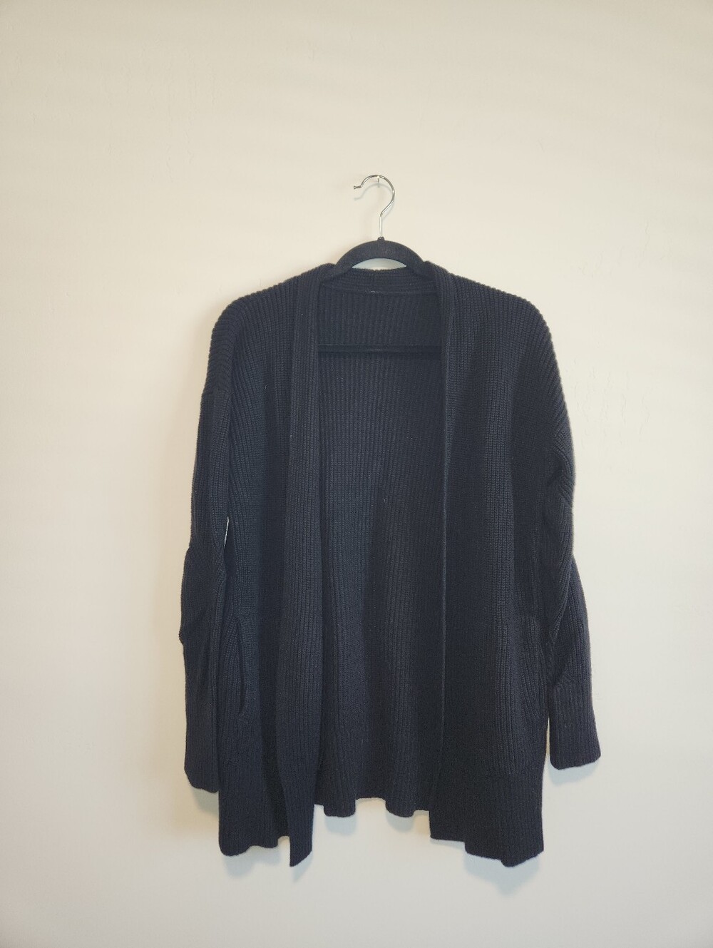 Lululemon Cashlu Sweater Wrap Black Size M/L - Picture 3 of 8